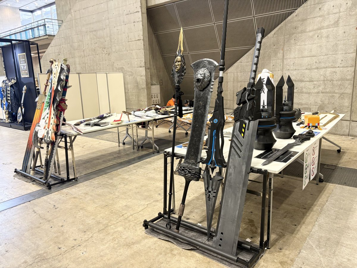hori_d's tweet image. ワンフェス開場しました!🎊
2ホールのアイテム体験ブースでお待ちしておりますᕙ(●ᴖ⌄ᴖ●)ᕗ⚔️✨
#WF2025S
#コスプレアイテム体験