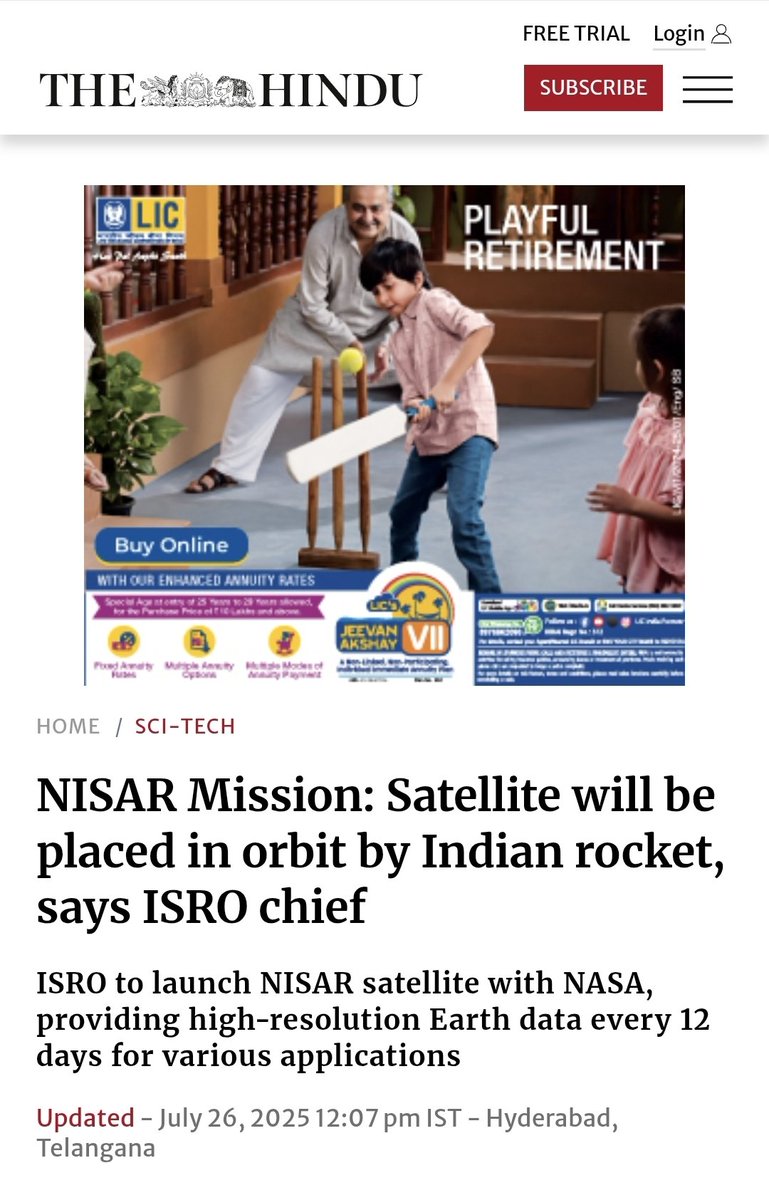 SolidBoosters's tweet image. What a surprise 😮🤯 I used to think #NISAR would be launched on North Korean Rocket.