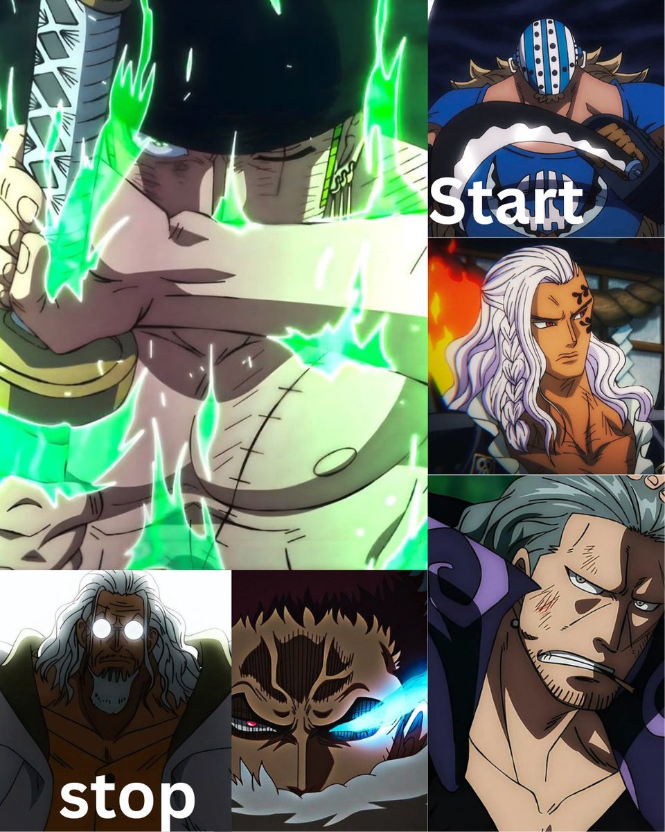 underratedvault's tweet image. Zoro runs the gauntlet with no breaks
Where does he stops