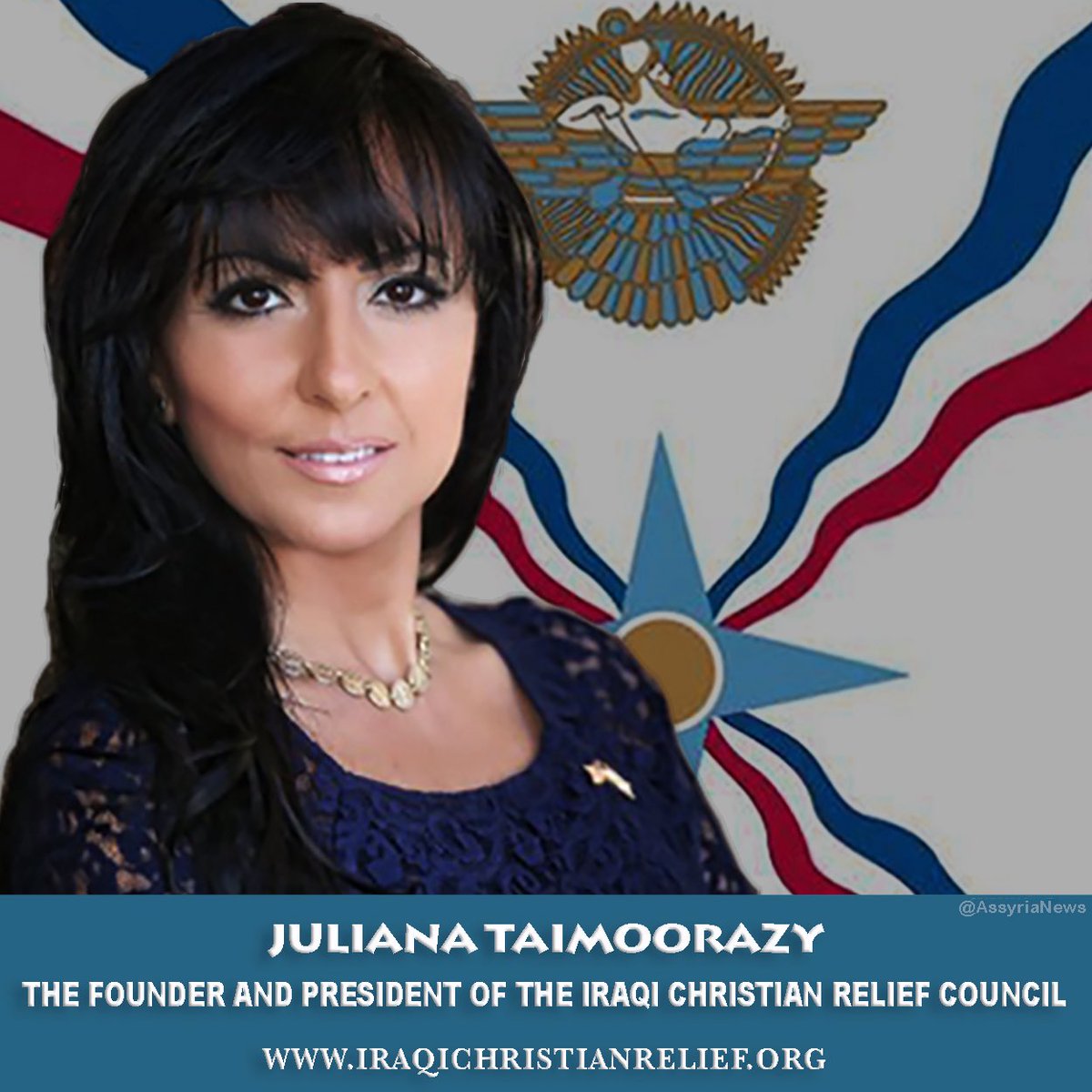 TodayAssyria's tweet image. ⸻
Happy 18th Anniversary to the Iraqi Christian Relief Council!
With deep gratitude to founder Juliana Taimoorazy for her tireless advocacy and vision. For 18 years, you’ve brought hope and aid to persecuted Christians from Iraq and beyond.
iraqichristianrelief.org
@Assyrian
