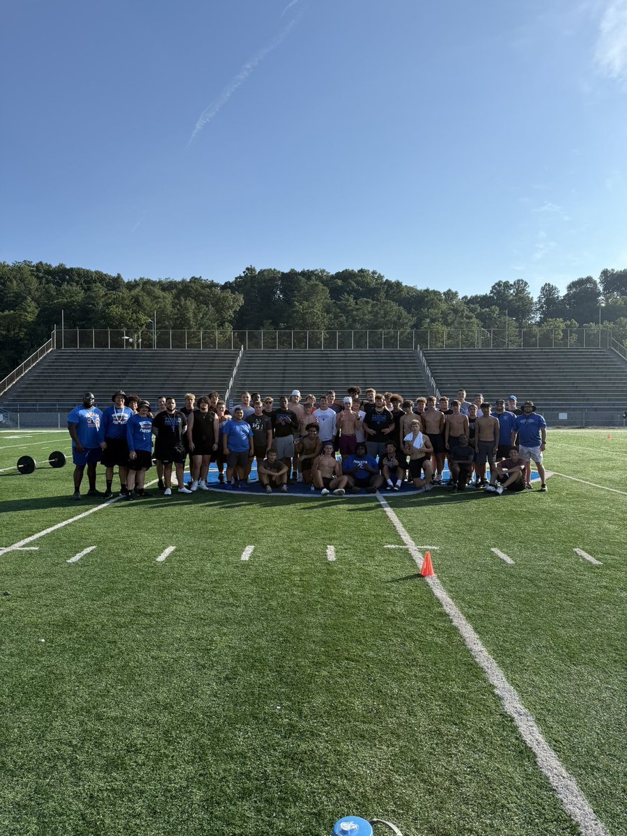 CoachTWhitt's tweet image. Heck of a summer full of OTAs, Weights, 7v7, a youth camp, and capped off with our Ironman. We got better everyday. #NoBCD #PtownTough