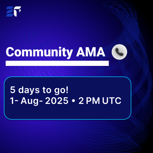 zephfinance's tweet photo. Five days on the clock. Community AMA goes live 1 st August 2025 at 2 PM UTC on our Telegram: https://t.co/sjFQErkRnc

Your questions, our answers, and over  $100 in prizes.
Fill the AMA form: https://t.co/Dlwv3hPqW6 https://t.co/YNUTjk5xH7