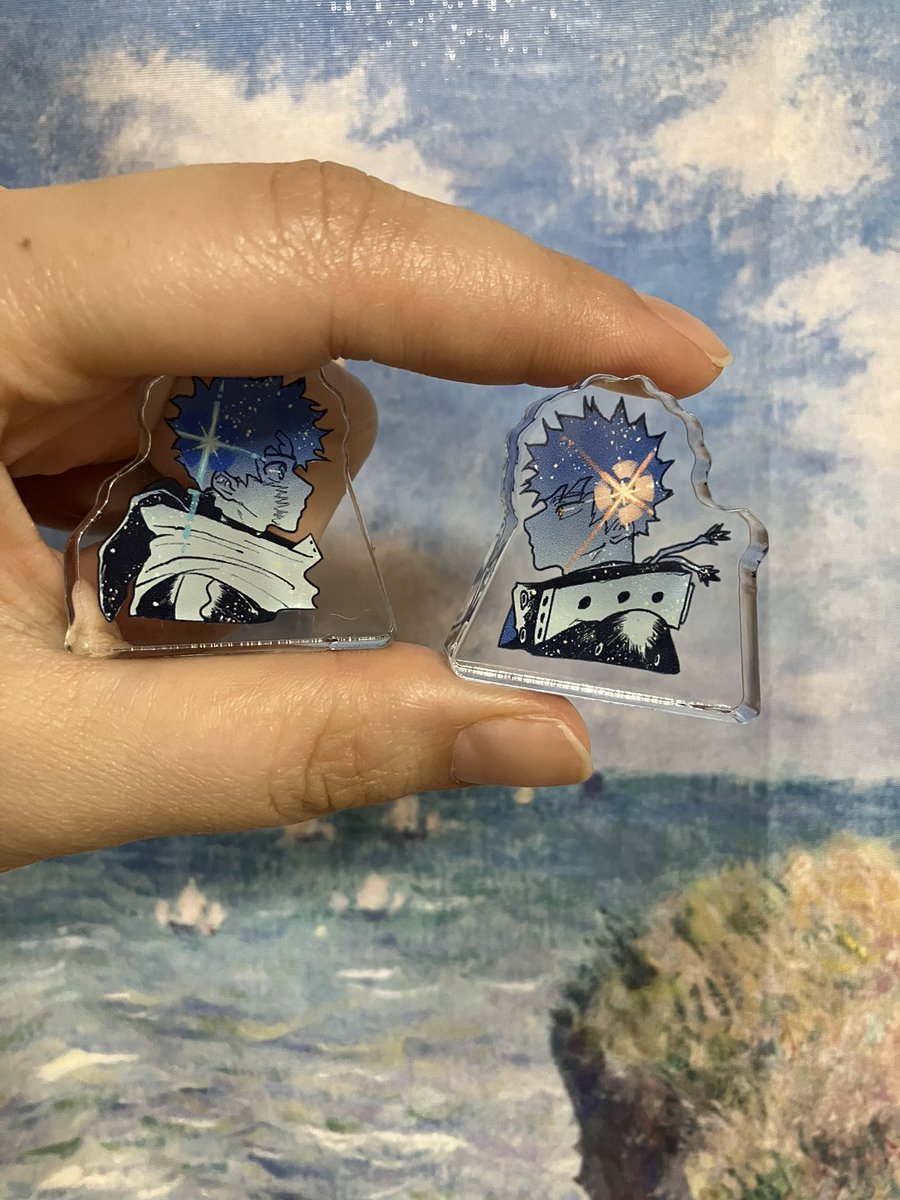osayu0895's tweet image. 天体観測デカツミニアクスタ💫
分厚さ8ミリ　
インテに持って行きます〜

火星としし座のレグルス
隣り合った美しい星
