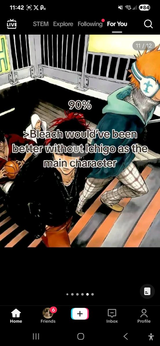 Kazukoku01's tweet image. I think the people that make "hot take" videos on tiktok need to have their mental checked cuz wtf do u mean Bleach would've been better if Ichigo wasnt the main character 😭😭😭