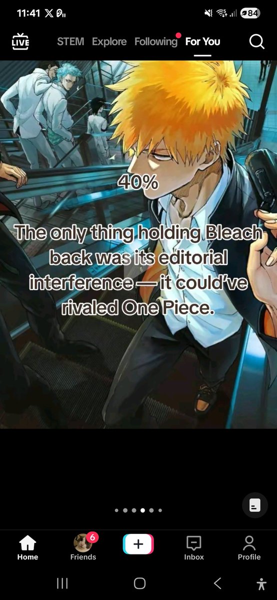 Kazukoku01's tweet image. I think the people that make "hot take" videos on tiktok need to have their mental checked cuz wtf do u mean Bleach would've been better if Ichigo wasnt the main character 😭😭😭