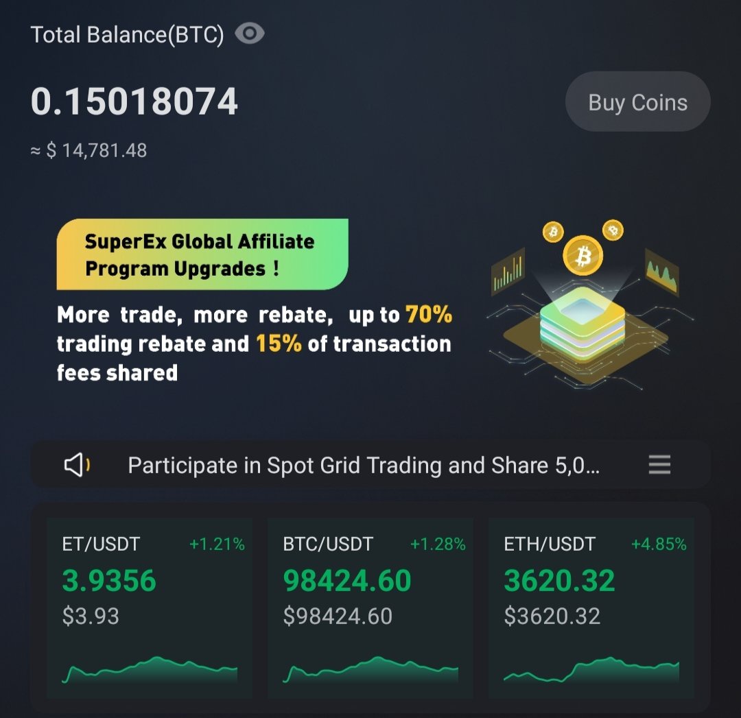 Use #SuperEx Exchange For Regular Multiple Benefits 🚀🚀

✅ Lowest Trading Fee 🎉🎉
✅ Regular New Listings 🎉🎉
✅ Regularly #Giveaways 🎉🎉
✅ Regular Rewards For Users 🎉🎉

Join Now: app.superex.live/register?invit…

Repost  ❤️  |  Like  🔄  |  Comment 🖍️