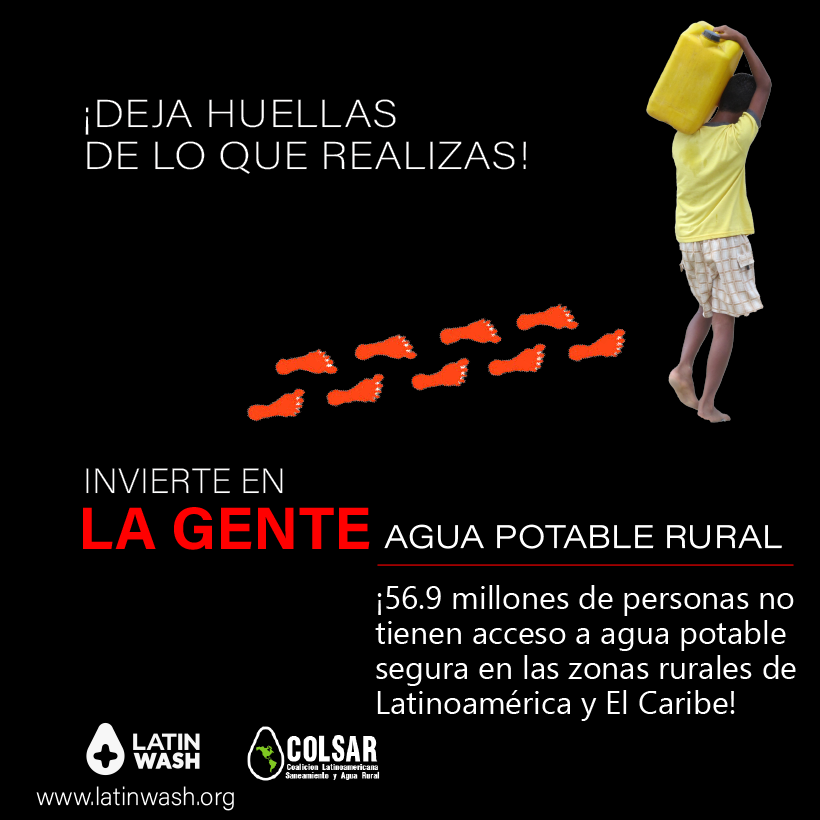 LatinWASH's tweet photo. *INVIERTE EN LA GENTE - DEJA HUELLA DE LO QUE REALIZAS: Invierte en agua potable rural* 
¡56.9 millones de personas no tienen acceso a agua potable segura en las zonas rurales de Latam!

Apoya a las Organizaciones de la Sociedad Civil, de la COLSAR👇
https://t.co/IxtpWDxrOz https://t.co/4zCEJVmVa8