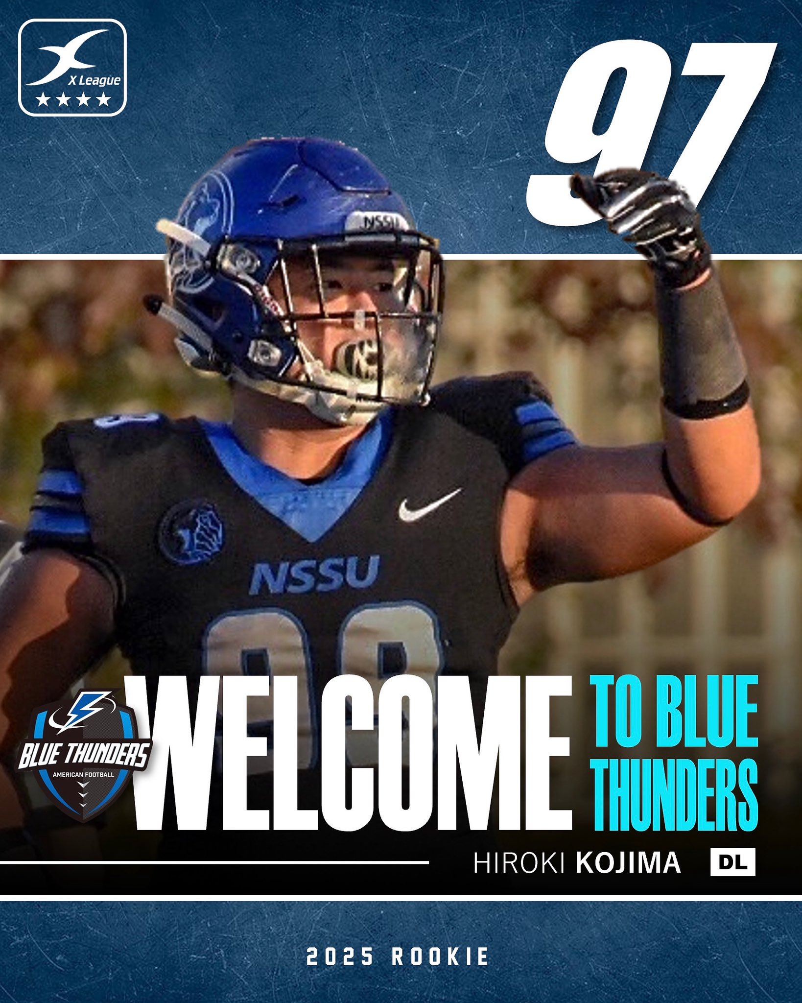 Xリーグ BLUE THUNDERS 試合用ユニフォーム【XO】 🏈ブルーサンダース【公式】ブルサン on X: 