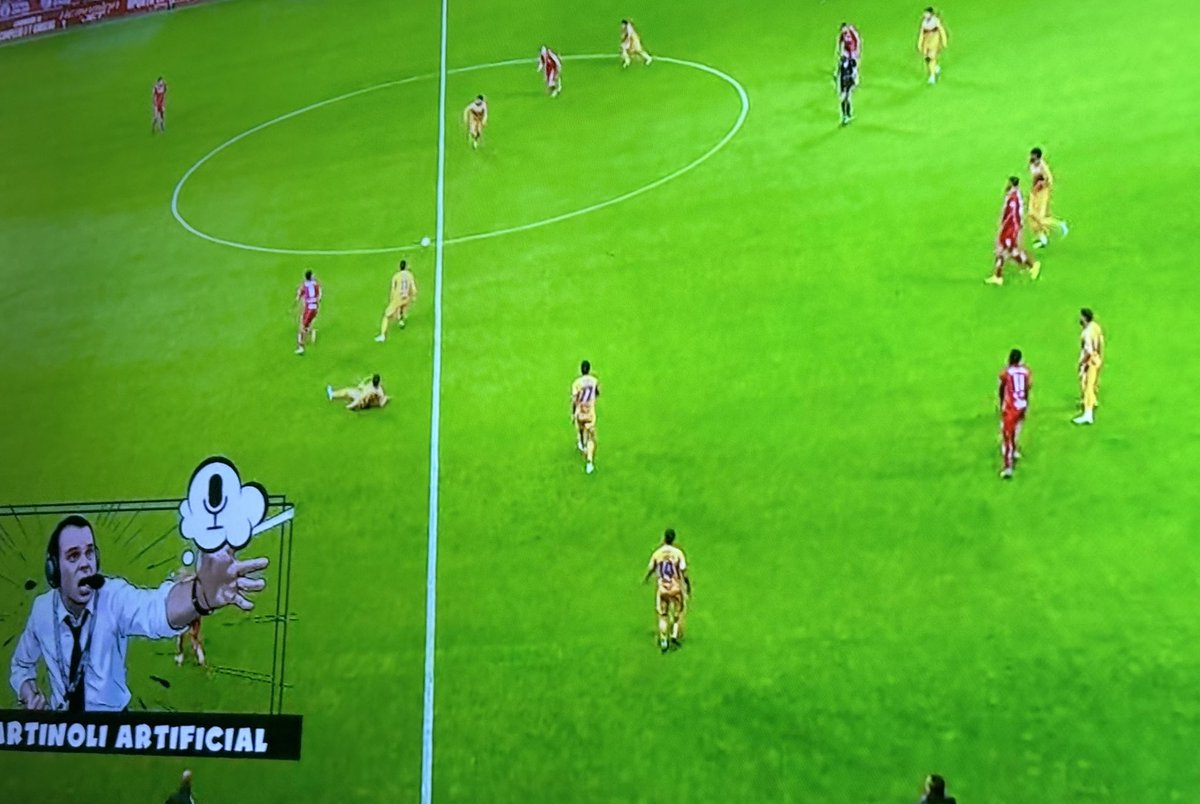 RafaDato2's tweet image. Momentos random de la Liga MX: TV Azteca usando un Martinoli de IA para el Toluca vs Tigres