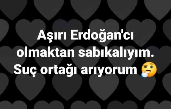 Benim gibi suçlu arıyorum varmı?