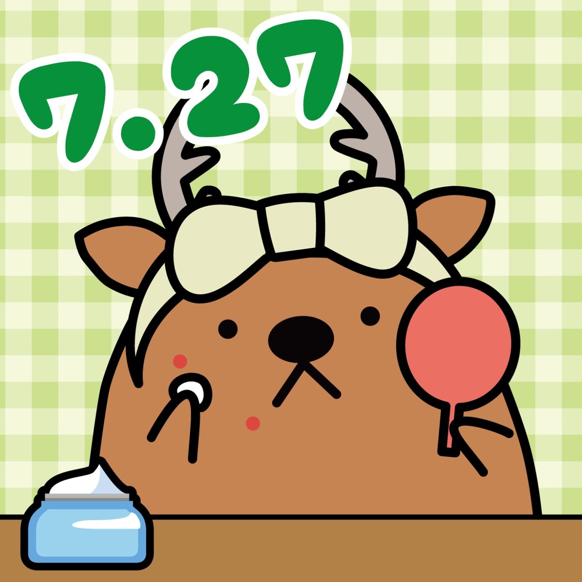 kenkoland's tweet image. 今日は、#ニキビケアの日
ニキビケアを見直し、肌トラブルを無くす正しい手入れの方法を啓蒙する目的で制定されたそうです✨
フロロ🦌もニキビケア中?
あ、先週は焼肉🥩ばかりだったもんね😓
#お風呂シカフロロ