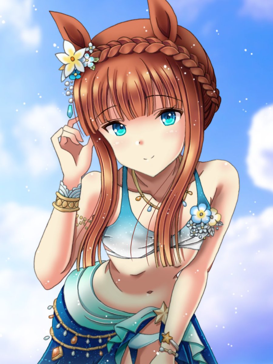 暑中お見舞い申し上げます。
#ウマ娘
#サイレンススズカ