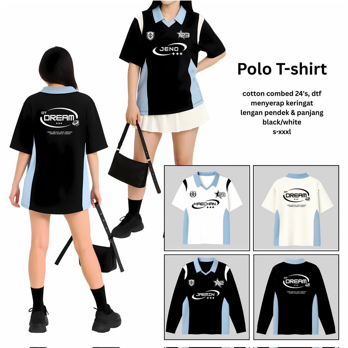 JNJMEnt's tweet image. haii -jnjm interest checkหหส(ยดโก`)ษหห
aku rencana mau open po kaos polo ini. bahan katun, adem & nyerap keringat. enak dipakai buat konseran tds4 di JIS nanti. yang mau, bisa tinggalin jejak yaa. nanti aku tag. thank youuโฃ@./staleir