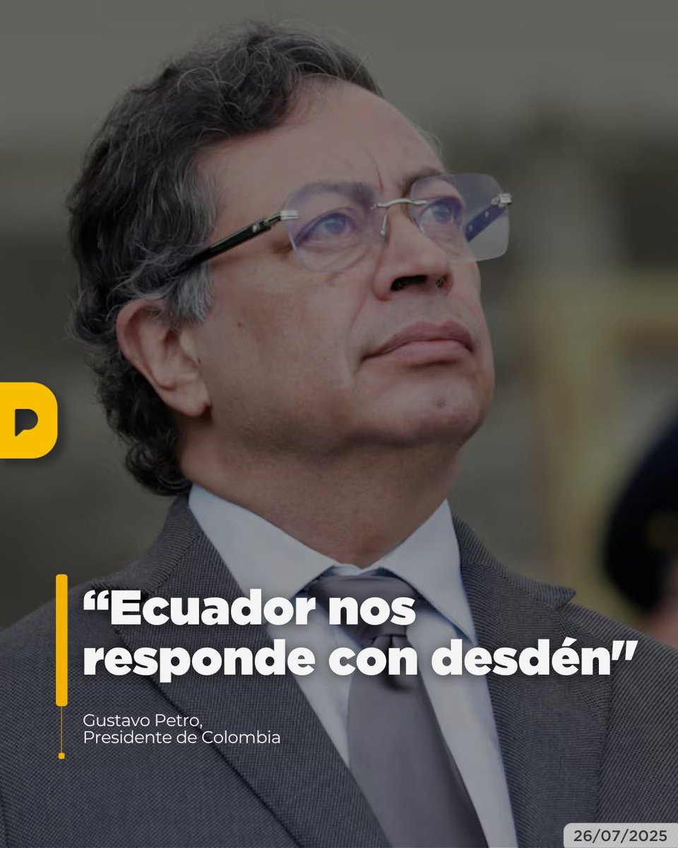 LaPosta_Ecu's tweet image. ¡Se nos recintió Petro! 🇨🇴 Tras tensiones con Ecuador por la deportación de presos, el presidente colombiano evocó la unidad grancolombiana y llamó al diálogo. “Si la Gran Colombia se encuentra, se encuentra la humanidad”, dijo en tono simbólico.