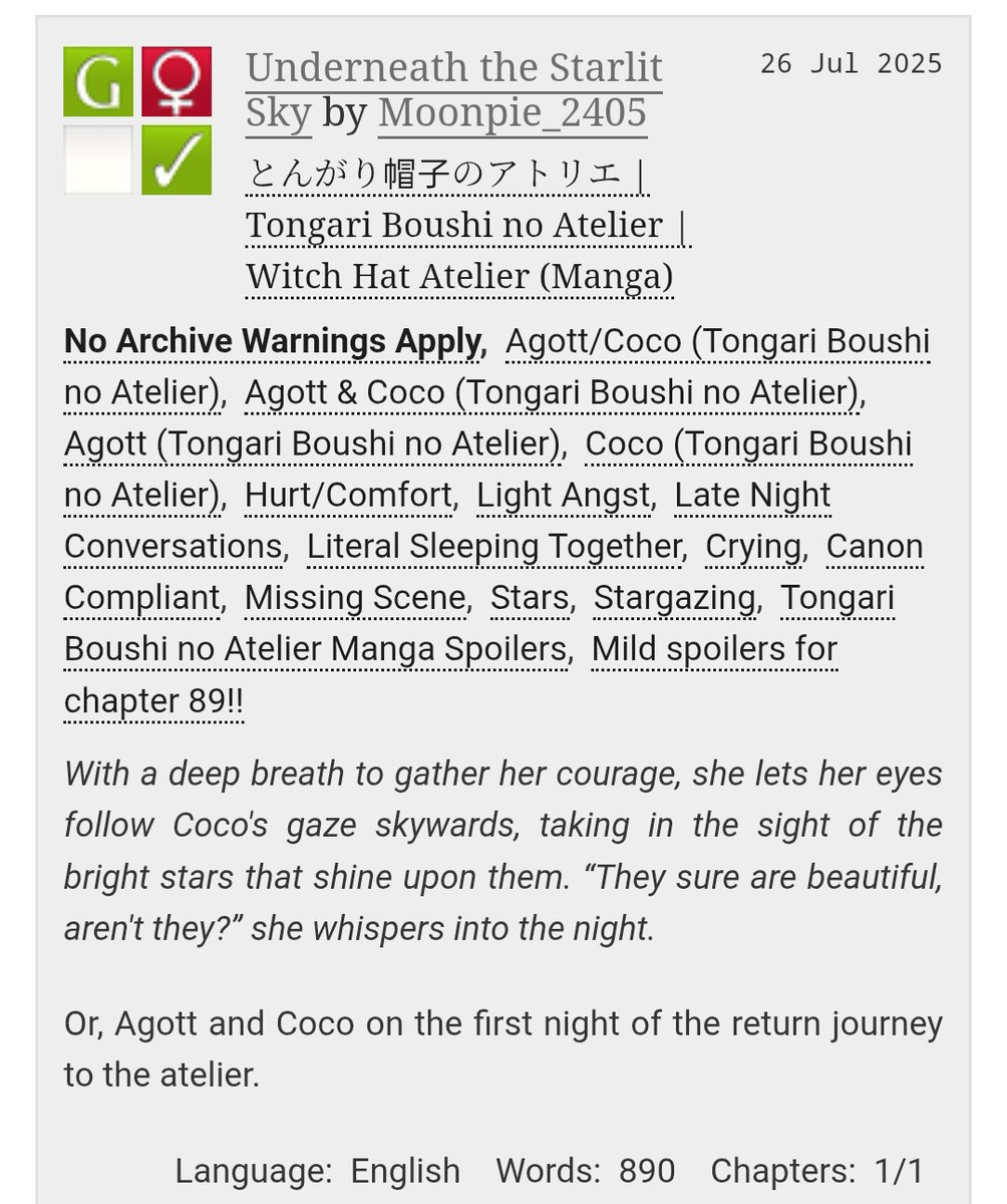 moonpie_2405's tweet image. #whaspoilers New fic!!
archiveofourown.org/works/68197611