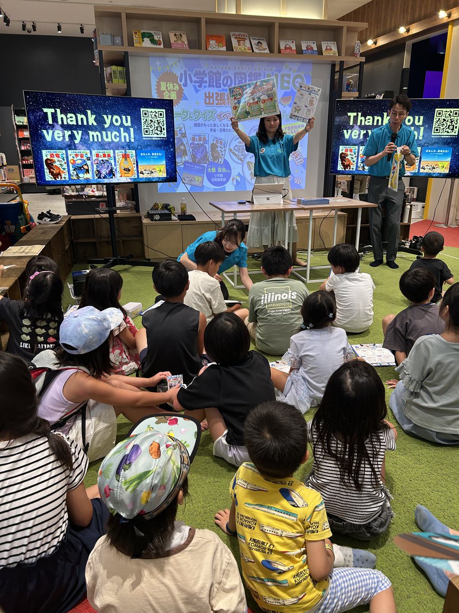 ZUKAN_NEO_PR's tweet image. TSUTAYAレイクタウンで開催した夏休みイベント『小学館の図鑑NEO 出張編集部』は、おかげさまで定員を上回る大大大盛況でした🪐🦖✨たくさんのNEO読者のみんなとお話しできて、とっても楽しかったです!ありがとうございました🌻…