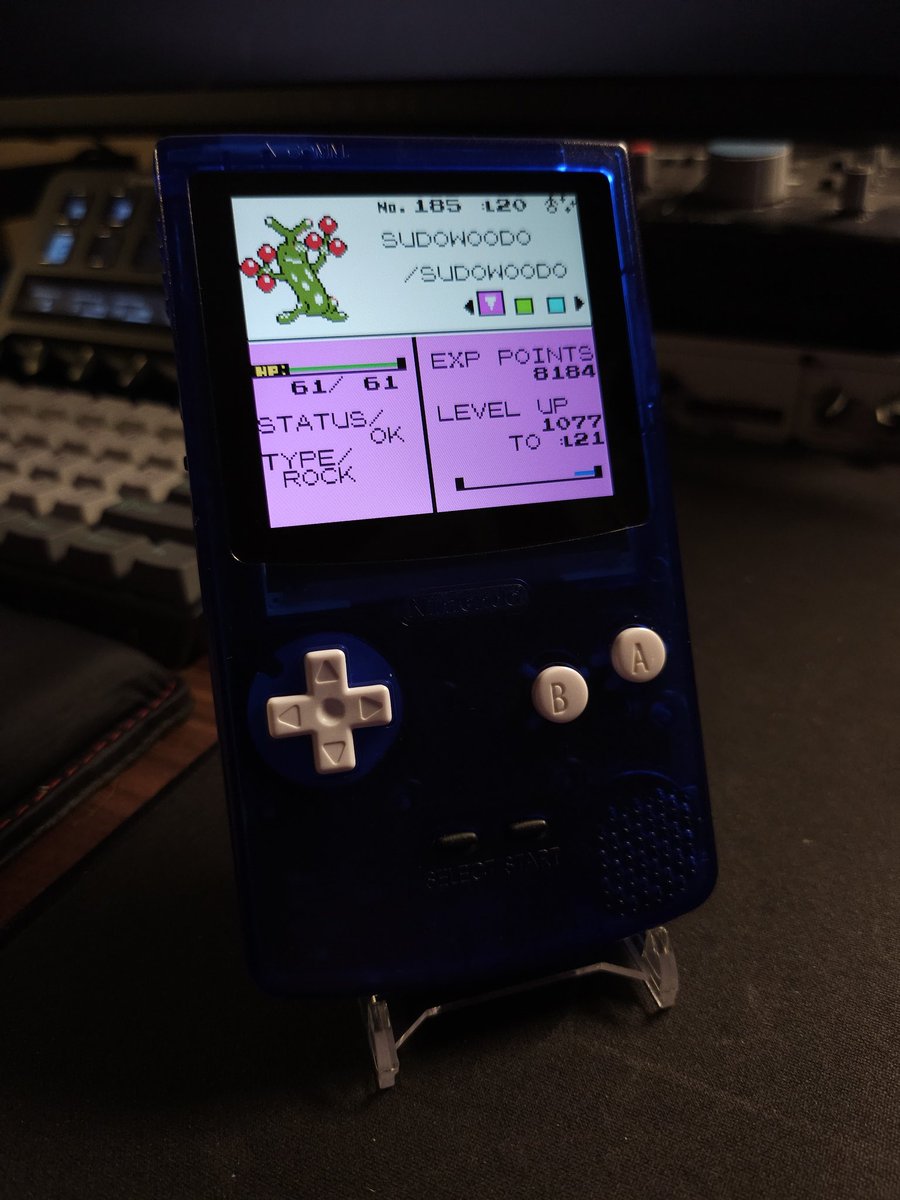 strizy's tweet image. Shiny Sudowoodo I found on stream earlier! Really been enjoying gen 2 lately!