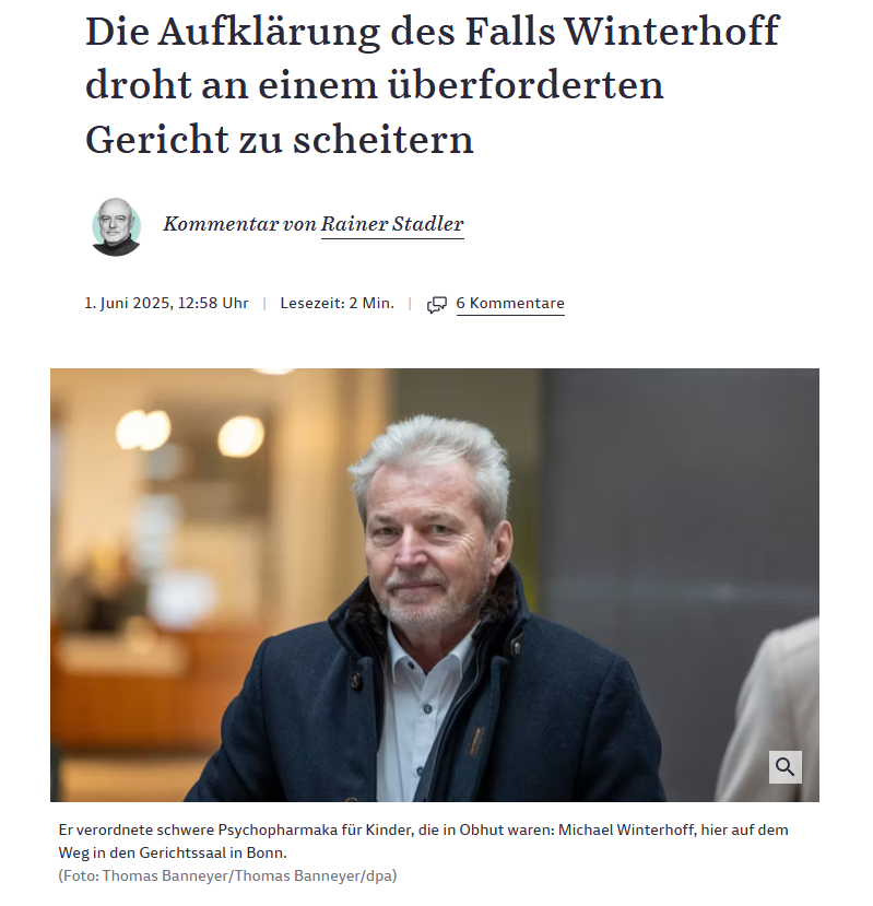 PeterSchwarz11's tweet photo. @MoormannRainer Doppelt bitter für die Betroffenen: Erst waren sie in staatlicher Obhut den dubiosen #Behandlungsmethoden eines Arztes schutzlos ausgeliefert, nun lässt sie die nächste staatliche Institution im Regen stehen. Kommentar zum Fall #Winterhoff in der SZ https://t.co/fjfBSK9N7I