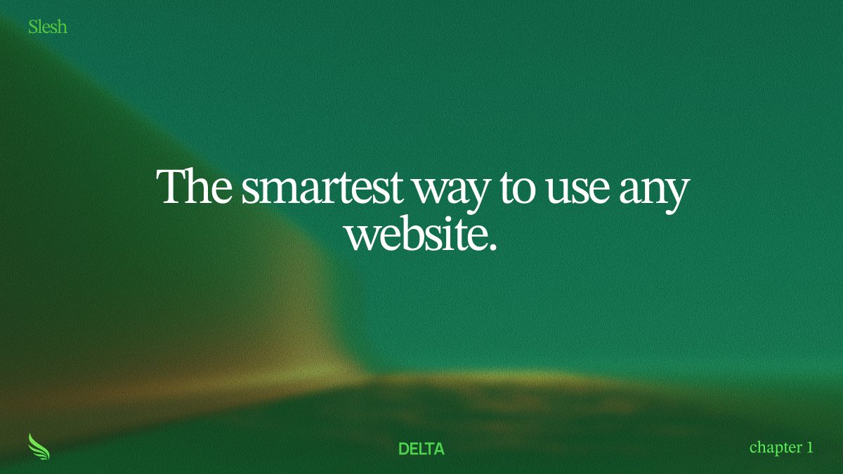 Short update of week 1 <a href="/theresidency/"></a> 

After lots of iteration, we landed on a one-liner. 

A principle that’s guided Slesh from the very beginning, we just didn’t have the words for it until now.