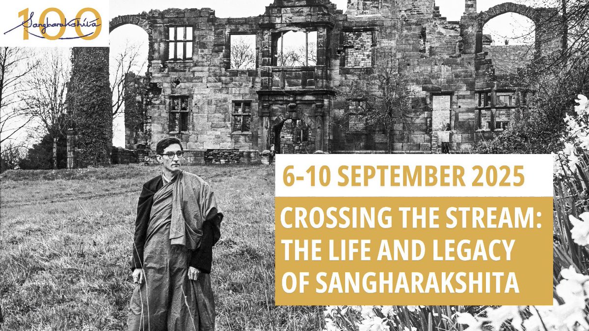 Celebrating 100 Years of Sangharakshita: Live from Adhisthana and Online! - mailchi.mp/thebuddhistcen…

+ The Heart's Awakening with Bodhipakṣa  + Uncontrived Mindfulness with Vajradevi + much more!

#buddhist #buddha #sangha #dharma #meditation #awareness #mindfulness #compassion