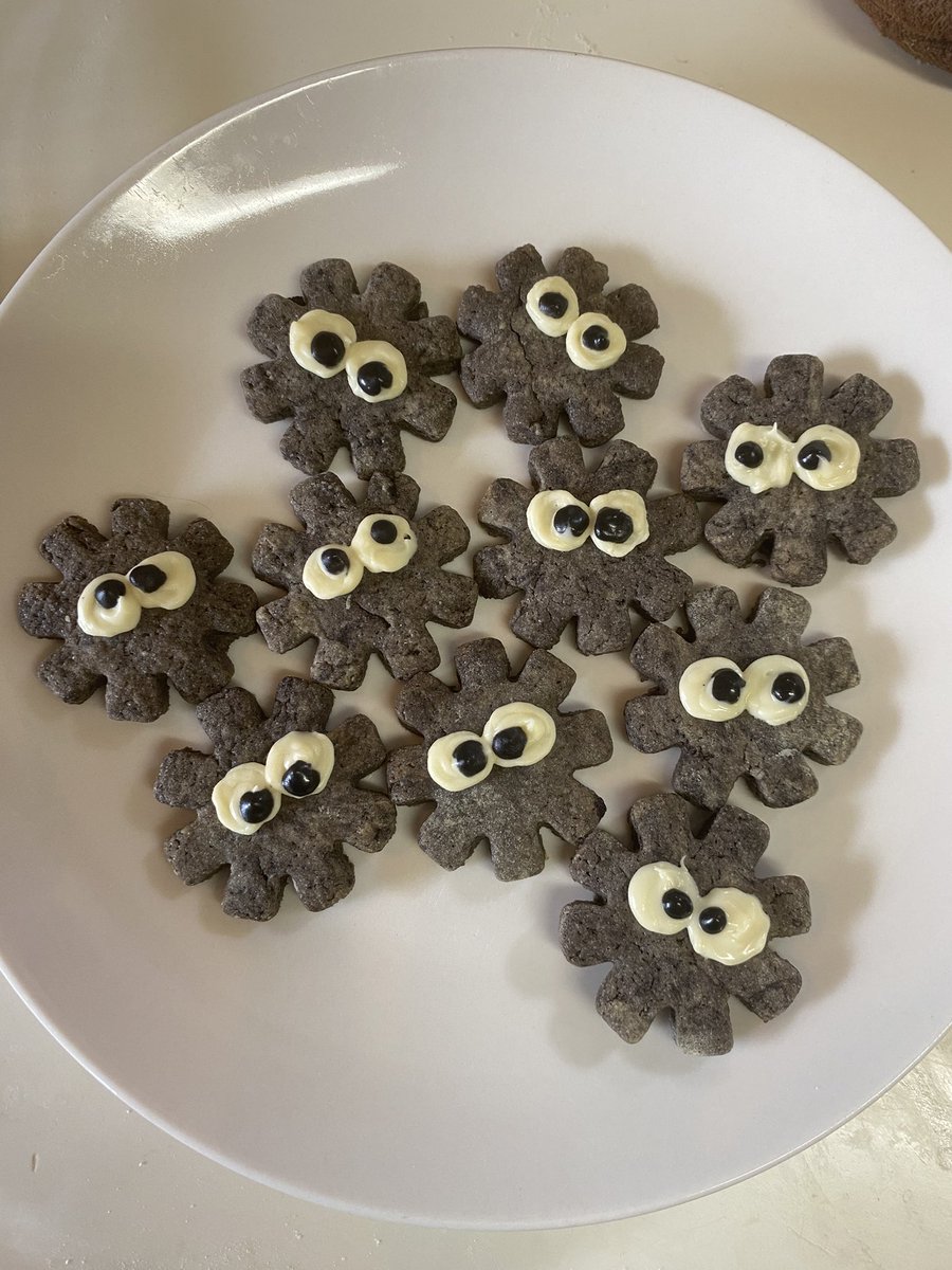 mayripu_sheep's tweet image. ススワタリクッキー作ってみた。
セリアのクッキーミックス万能！！