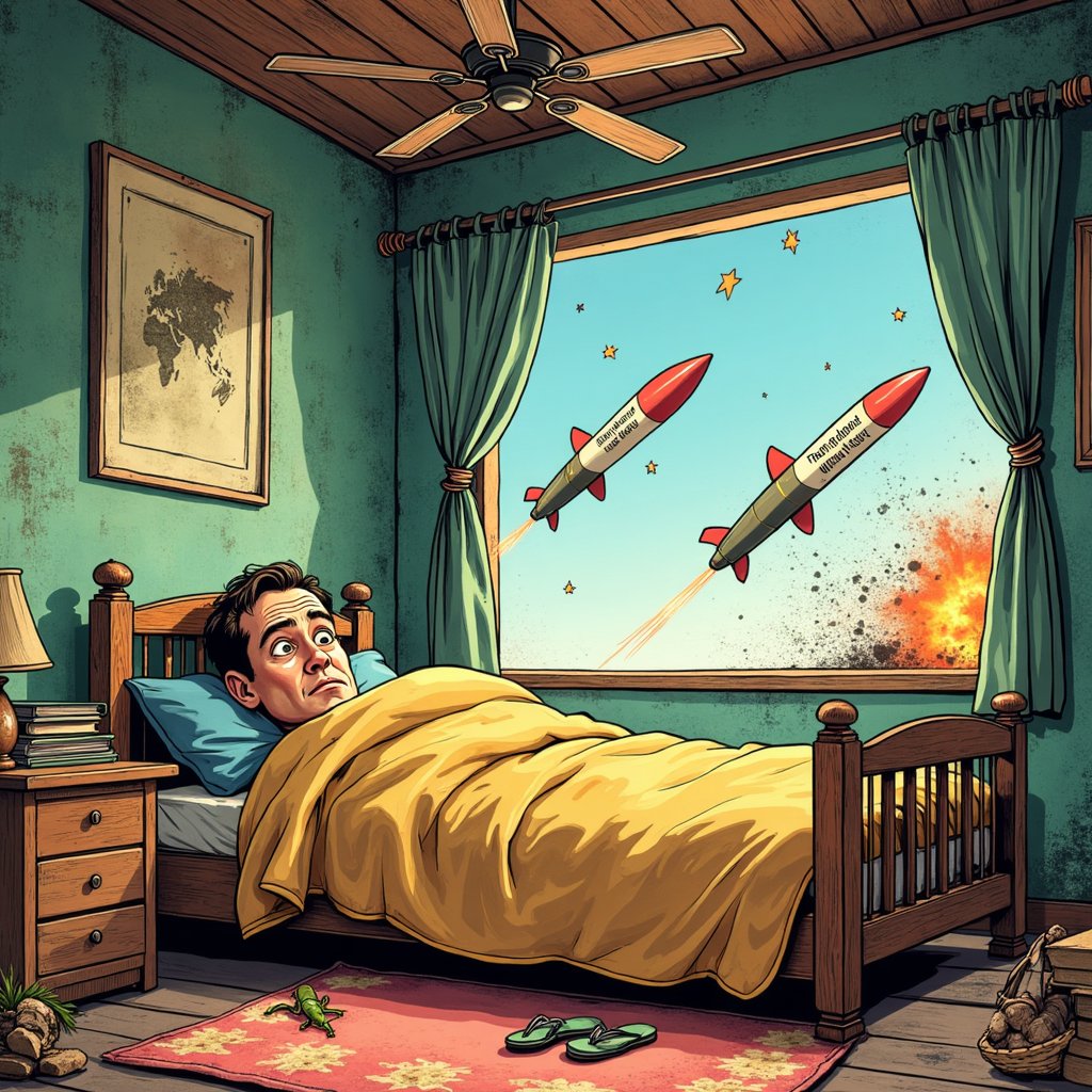 Ajarncom's tweet image. What family and friends back in England think my life is like right now.
