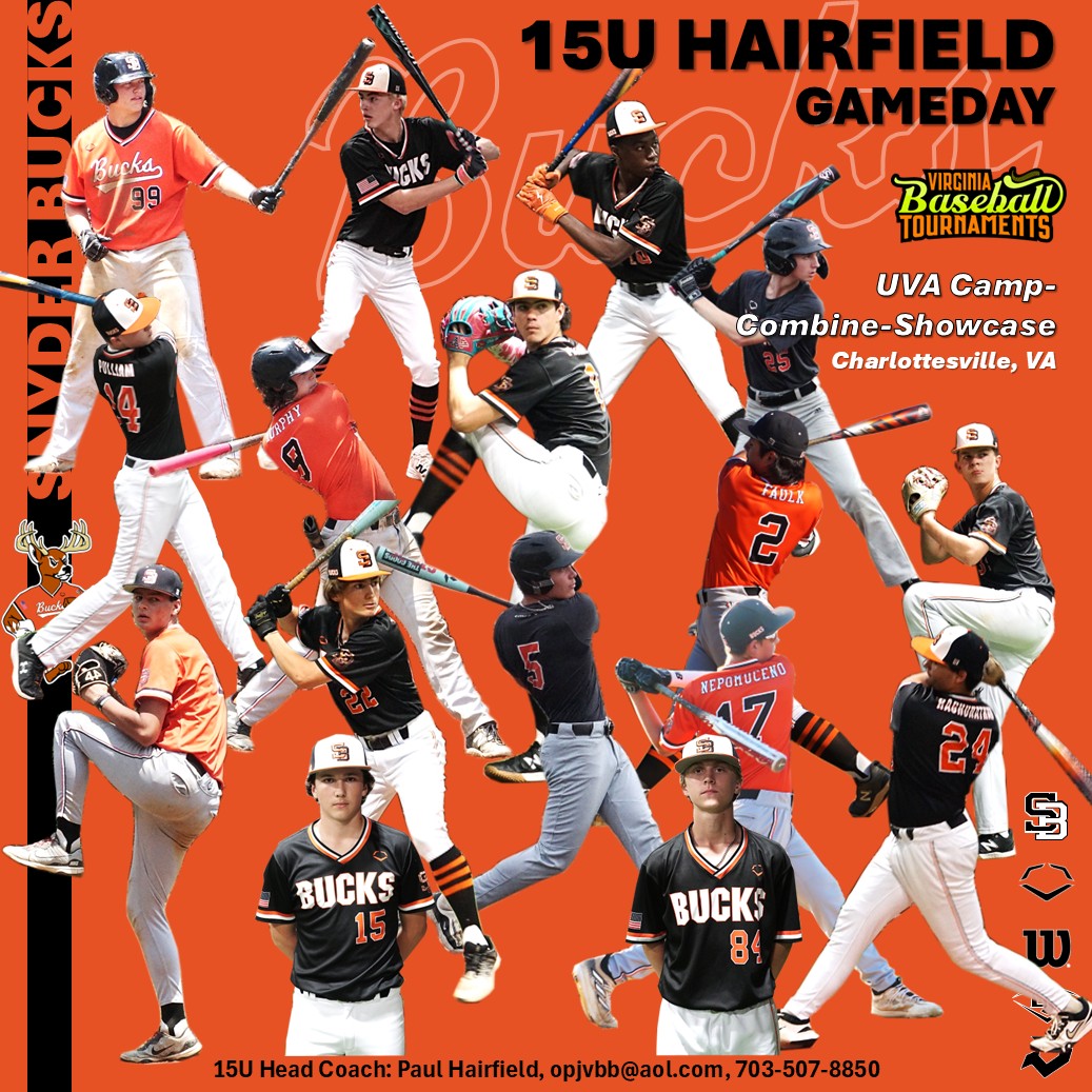 Snyder Baseball (@snyderbaseball) on Twitter photo Snyder Bucks 15U Hairfield
Last Game 10AM
<a href="/TylerGraha89475/">Tyler Graham</a> @Jacksonfaulk_2 <a href="/ryangainesbsbl/">Ryan Gaines</a> <a href="/EthanClark2813/">Ethan Clark</a> <a href="/jake_up77/">Jacob Loy</a> <a href="/coleplummer8/">Cole</a> <a href="/Liam_murph09/">Liam Murphy</a> <a href="/JohnathanC47326/">Johnathan Chandler</a> <a href="/alexpulliam2027/">Alexander Pulliam</a> <a href="/bradycard2/">Brady Card</a> <a href="/EthanNepo17/">Ethan Nepomuceno</a> <a href="/jetwarren22/">Luke Warren</a> <a href="/KaiRaghunathan/">Kai Raghunathan</a> <a href="/EvanChambers25/">Evan Chambers</a> <a href="/tommytanks25/">Thomas Holley</a> <a href="/Evan_Combs_28/">Evan Combs</a> Snyder Bucks 15U Hairfield
Last Game 10AM
<a href="/TylerGraha89475/">Tyler Graham</a> @Jacksonfaulk_2 <a href="/ryangainesbsbl/">Ryan Gaines</a> <a href="/EthanClark2813/">Ethan Clark</a> <a href="/jake_up77/">Jacob Loy</a> <a href="/coleplummer8/">Cole</a> <a href="/Liam_murph09/">Liam Murphy</a> <a href="/JohnathanC47326/">Johnathan Chandler</a> <a href="/alexpulliam2027/">Alexander Pulliam</a> <a href="/bradycard2/">Brady Card</a> <a href="/EthanNepo17/">Ethan Nepomuceno</a> <a href="/jetwarren22/">Luke Warren</a> <a href="/KaiRaghunathan/">Kai Raghunathan</a> <a href="/EvanChambers25/">Evan Chambers</a> <a href="/tommytanks25/">Thomas Holley</a> <a href="/Evan_Combs_28/">Evan Combs</a>