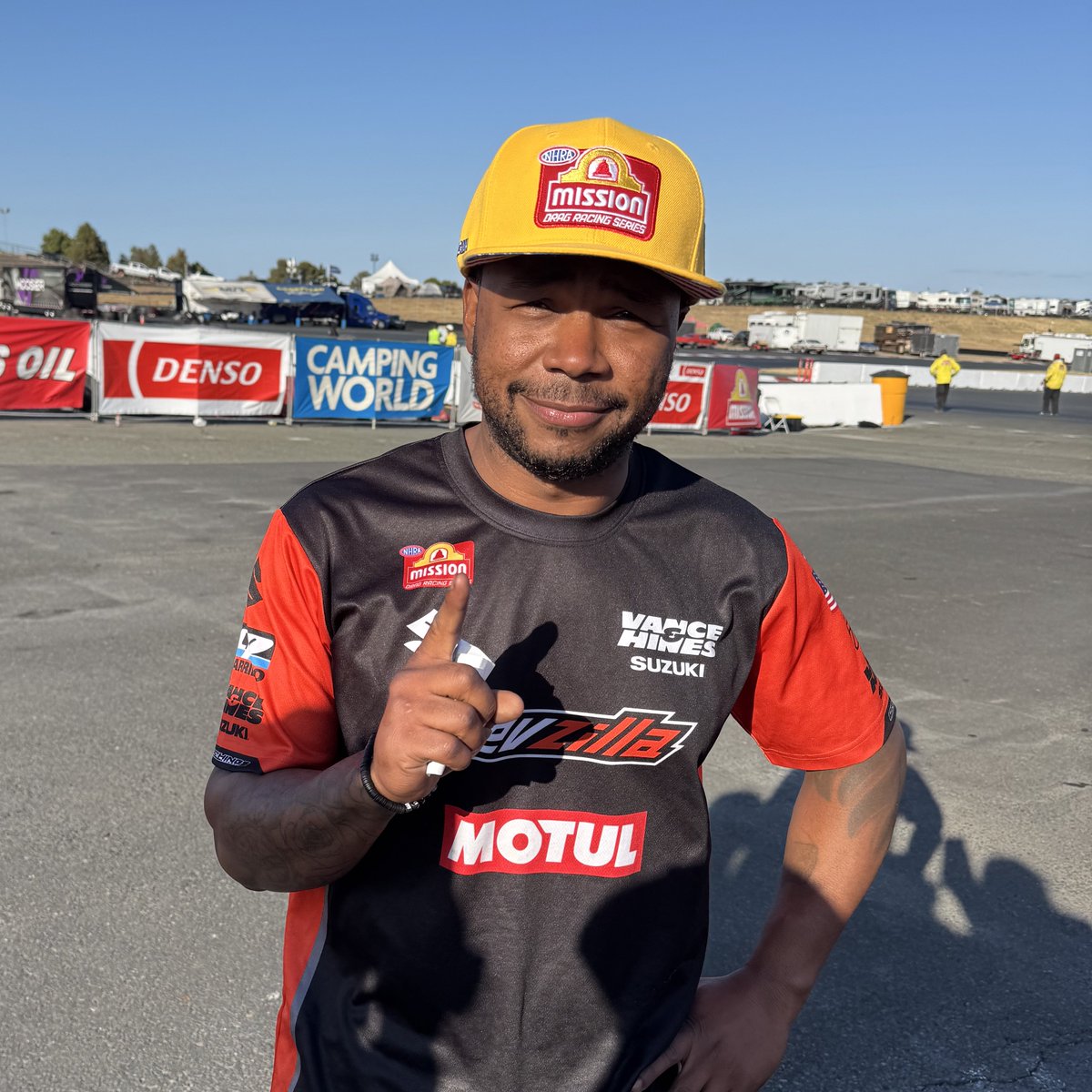 NHRA (@nhra) on Twitter photo Richard Gadson collects his first-career <a href="/MissionFoodsUS/">Mission Foods 🌮</a> No. 1 qualifier!
<a href="/DENSOAutoParts/">DENSO Auto Parts</a> #SonomaNats presented by PowerEdge Richard Gadson collects his first-career <a href="/MissionFoodsUS/">Mission Foods 🌮</a> No. 1 qualifier!
<a href="/DENSOAutoParts/">DENSO Auto Parts</a> #SonomaNats presented by PowerEdge