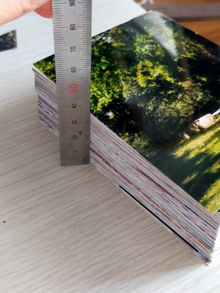 krage_lib's tweet image. 今日知ったこと✍️
写真150枚は35mmになる