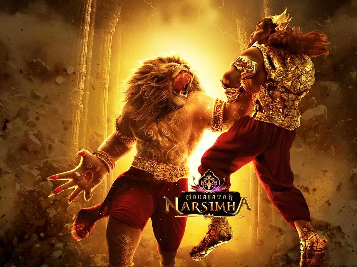 🚨#MahavatarNarsimha roars at the box office! 🦁🙏

Day 2 sees a stunning 150% jump, netting ₹4.75 Cr (India), with Hindi leading at ₹3.35 Cr. 💥

Total so far: ₹7.5 Cr gross. Strong WOM &amp; visuals drive this animated epic toward a record-breaking weekend!✨ #BoxOffice