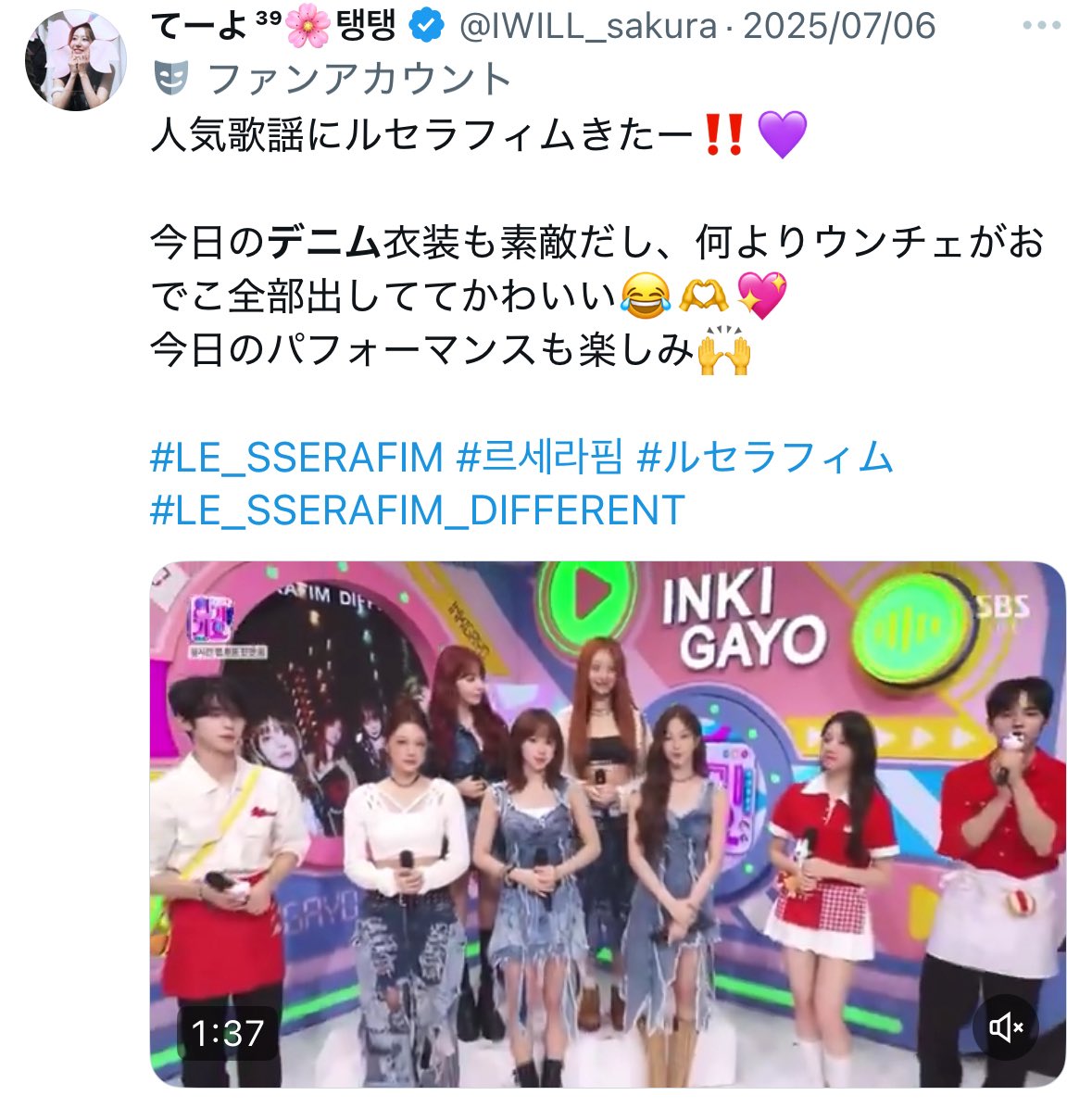 tntktn03's tweet image. 7/6日曜の人気歌謡ですね👖🩵