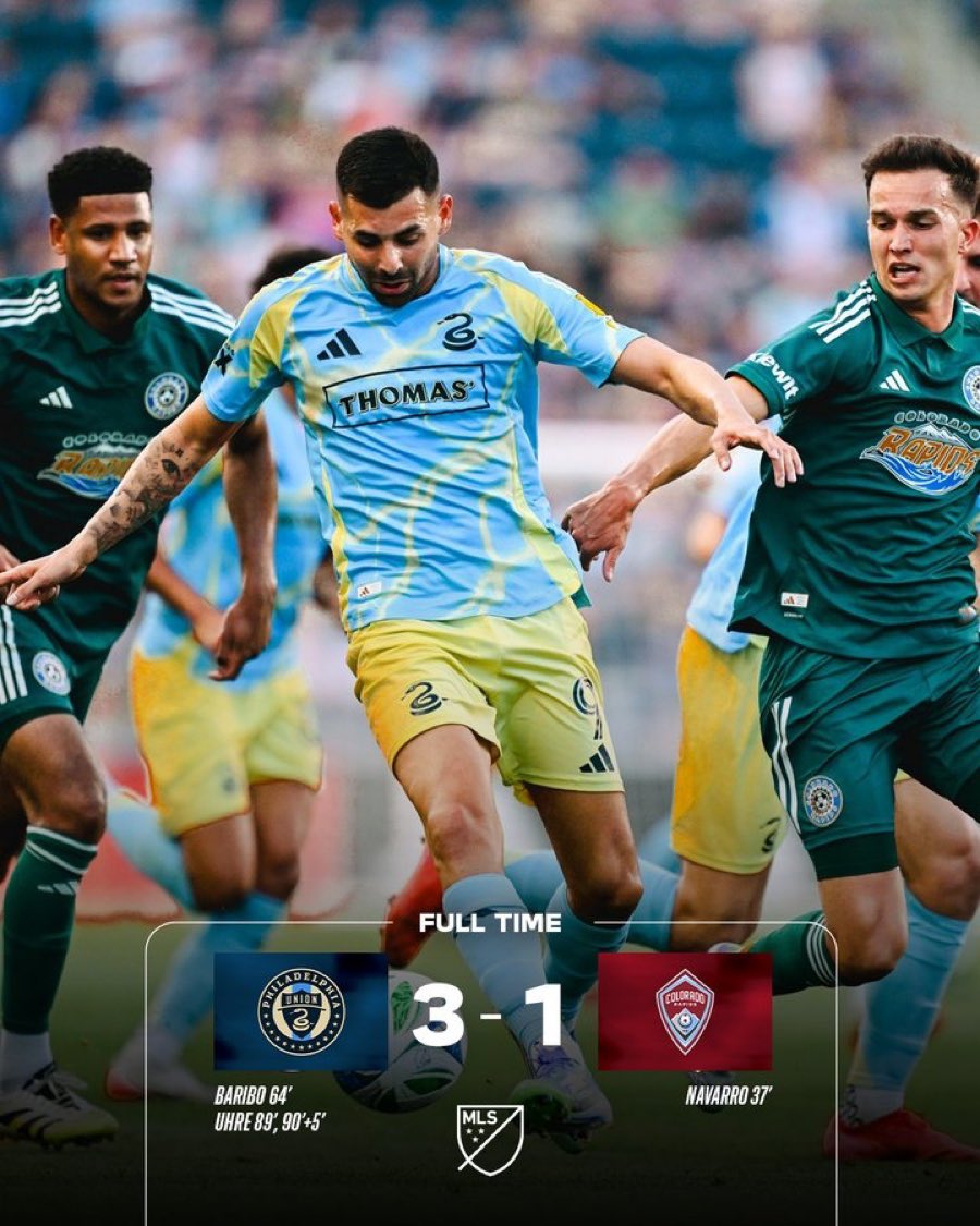 afigue2010's tweet image. El 🇺🇾 Bruno Damiani fue titular (73’) en la victoria de @PhilaUnion 3-1 sobre @ColoradoRapids @MLSes #GarraCharrua