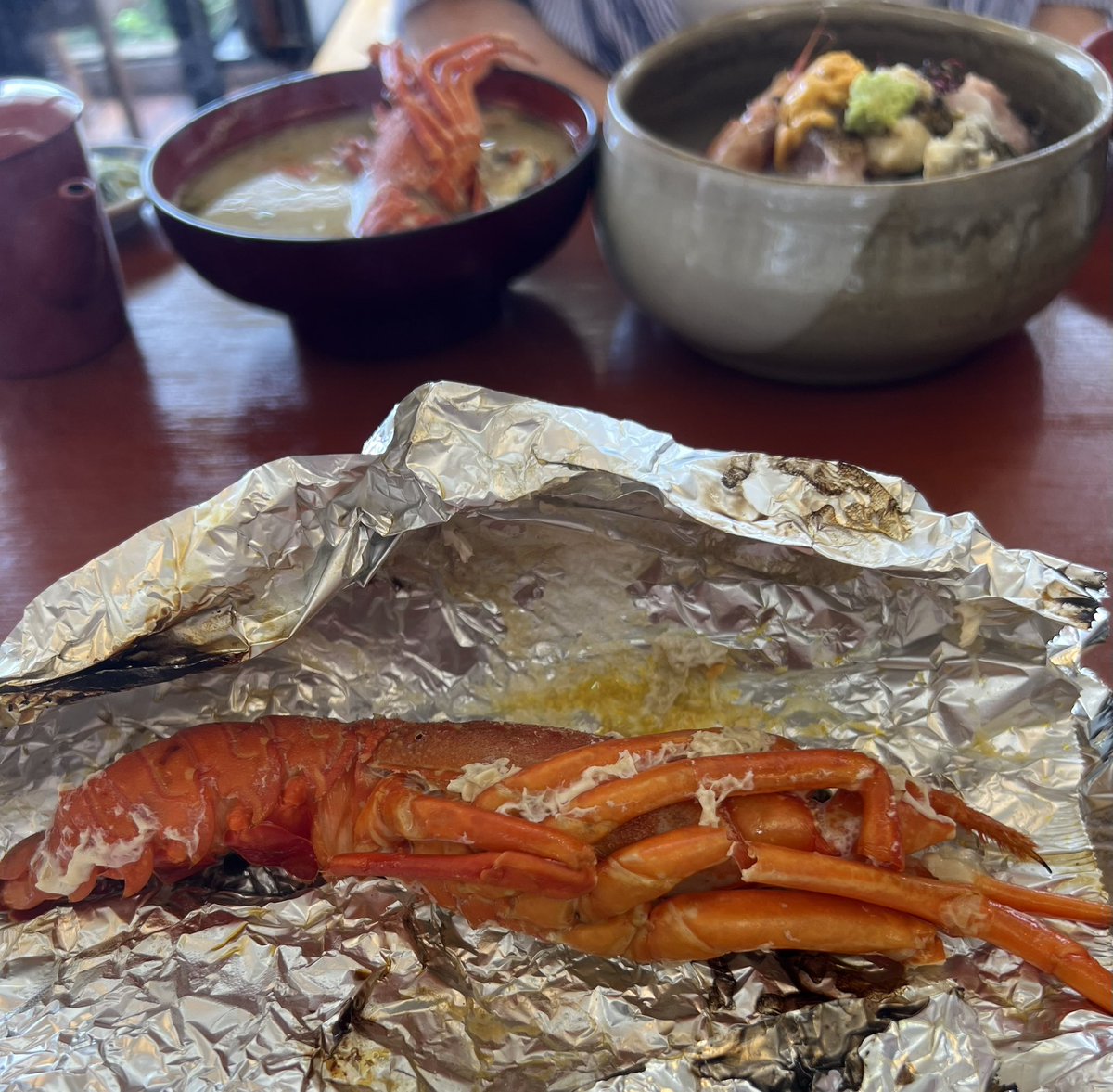 superworm_jp's tweet image. 結婚記念日なので、贅沢してます。