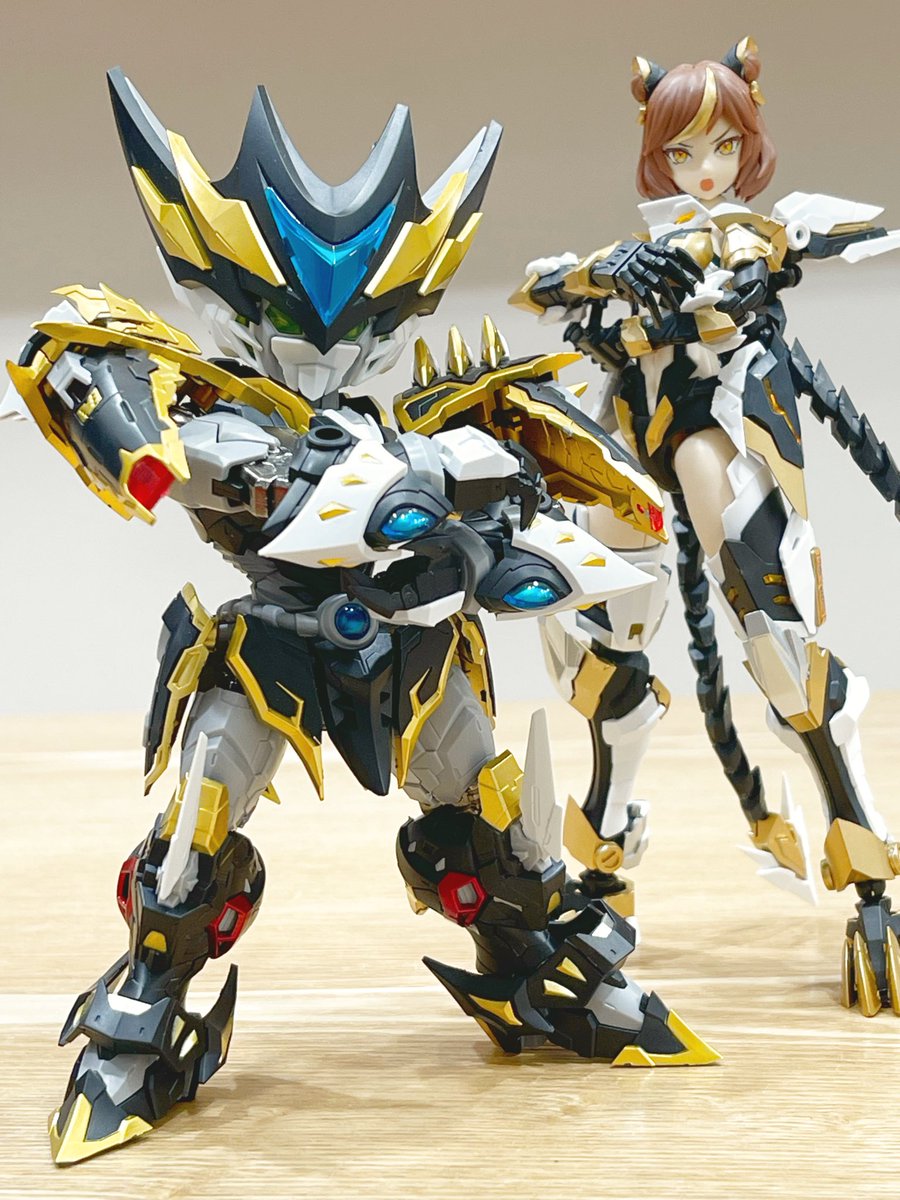 siguretobi's tweet image. #ガンプラ以外のプラモデル交流会
『我は干将❗️』『私は寅虎(インフー)❗️』
「「二人合わせて武闘派コンビ‼️」」