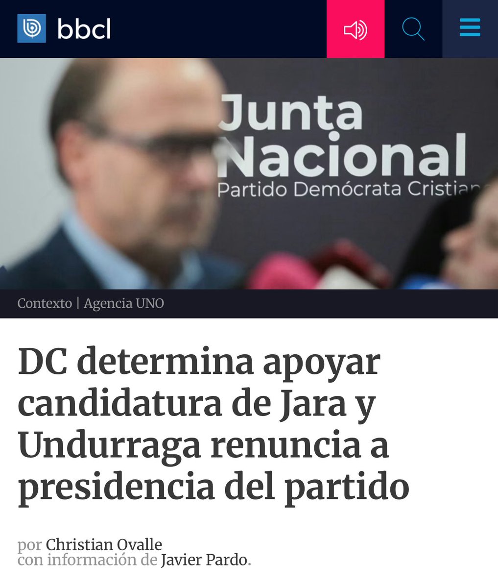 La verdad es que a nadie debiera sorprender la votación favorable de la DC a la candidatura del Partido Comunista. Ellos ya en el pasado también apoyaron el APRUEBO en el plebiscito constitucional, opción que sentaba las bases para la destrucción de nuestra democracia, nuestras