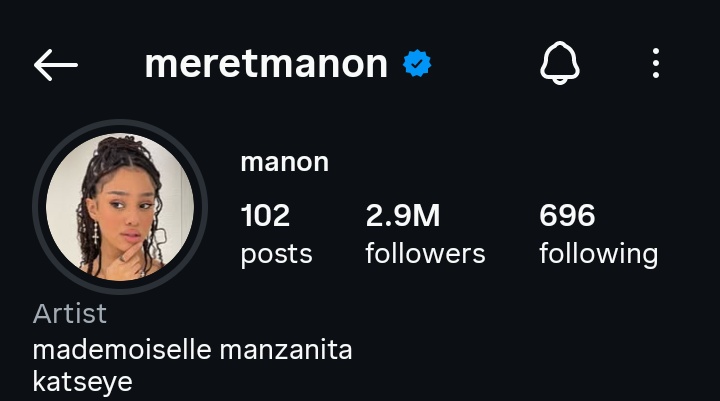 Manon_Team's tweet image. Manon has now surprassed 2.9 Million followers on Instagram!💫
She only needs 1 follower to hit 3M followers!🙃
instagram.com/meretmanon?igs…