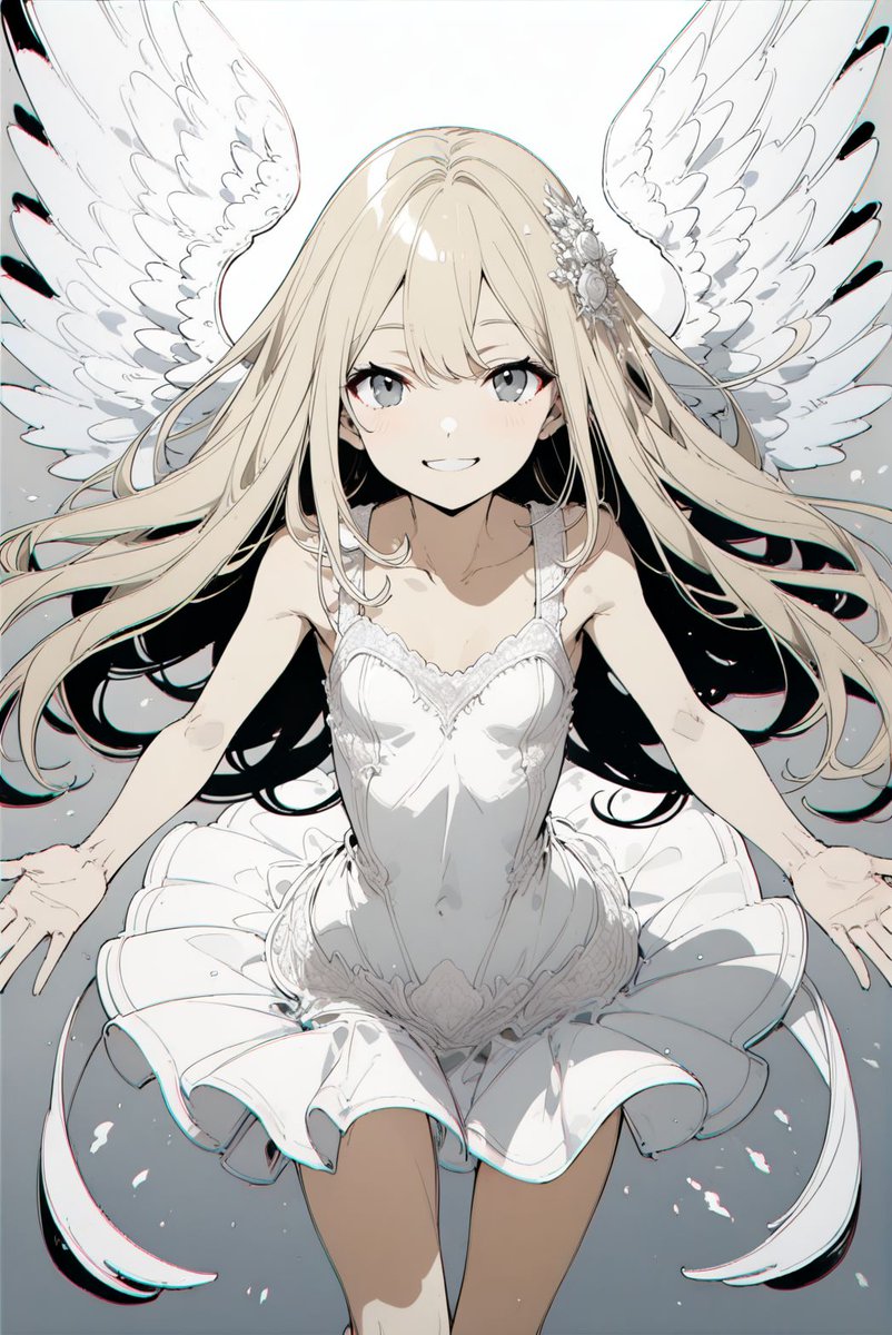 Amanatsucrape's tweet image. The angel descended.