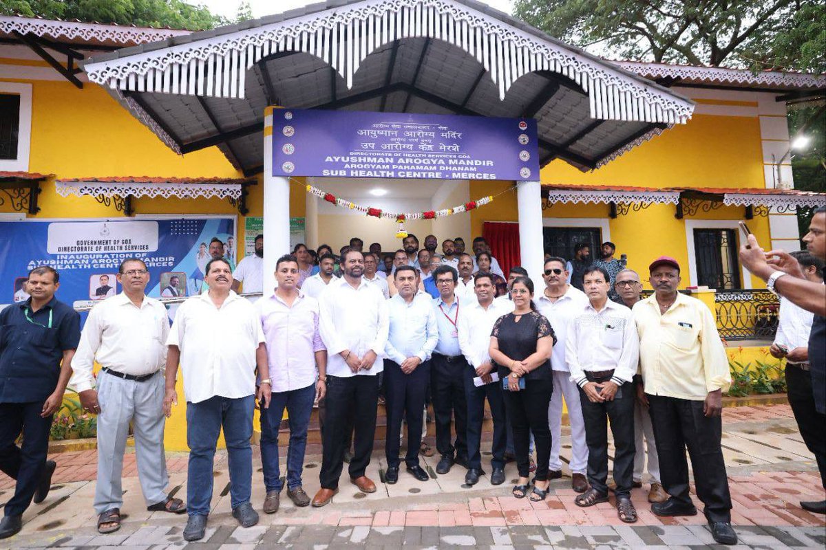DrPramodPSawant's tweet image. Inaugurated the Health Center/Recreational Hall and Upgraded Facilities at Government Village School Playground, St. Cruz, in presence of MLA Shri @iamrudolffern and other dignitaries.
A step toward enhancing community infrastructure.