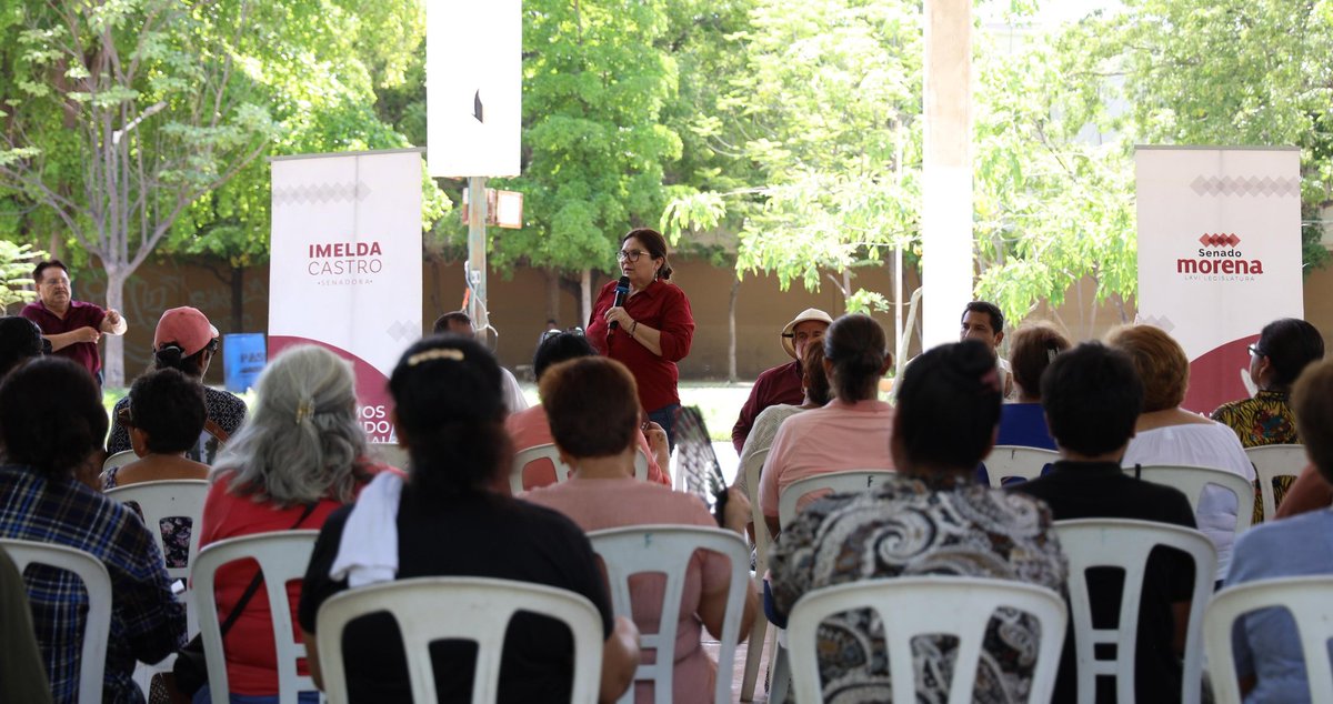 imeldacastromx's tweet image. En Costa Rica, #Culiacán, reafirmamos una gran verdad: nadie podrá quitarle al pueblo sus programas sociales, pues gracias al trabajo legislativo en el @senadomexicano, ya son derechos constitucionales.
Con la llegada de la presidenta @Claudiashein, estos apoyos no solo se…