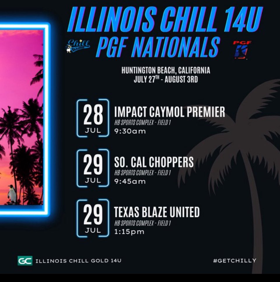 Adriana N. Rivera-Class of 2029 (@adriana_2029) on Twitter photo My <a href="/ILChillGold/">Chill Gold Softball</a> team is playing in Huntington Beach, CA for <a href="/PGFnetwork/">PGF</a> Nationals! I am so excited and I can’t wait to get on the field. Here is our schedule below ⬇️ I hope to see you there! <a href="/MsDuehr/">Olivia Cocciemiglio</a> <a href="/jimdonovan45/">Jim Donovan</a> <a href="/jonathanhon_hon/">Chicago Pitching Lab</a> <a href="/FootDoctor_Esia/">Esia Rivera</a> <a href="/PGFnetwork/">PGF</a> <a href="/MaxPreps/">MaxPreps</a> My <a href="/ILChillGold/">Chill Gold Softball</a> team is playing in Huntington Beach, CA for <a href="/PGFnetwork/">PGF</a> Nationals! I am so excited and I can’t wait to get on the field. Here is our schedule below ⬇️ I hope to see you there! <a href="/MsDuehr/">Olivia Cocciemiglio</a> <a href="/jimdonovan45/">Jim Donovan</a> <a href="/jonathanhon_hon/">Chicago Pitching Lab</a> <a href="/FootDoctor_Esia/">Esia Rivera</a> <a href="/PGFnetwork/">PGF</a> <a href="/MaxPreps/">MaxPreps</a>