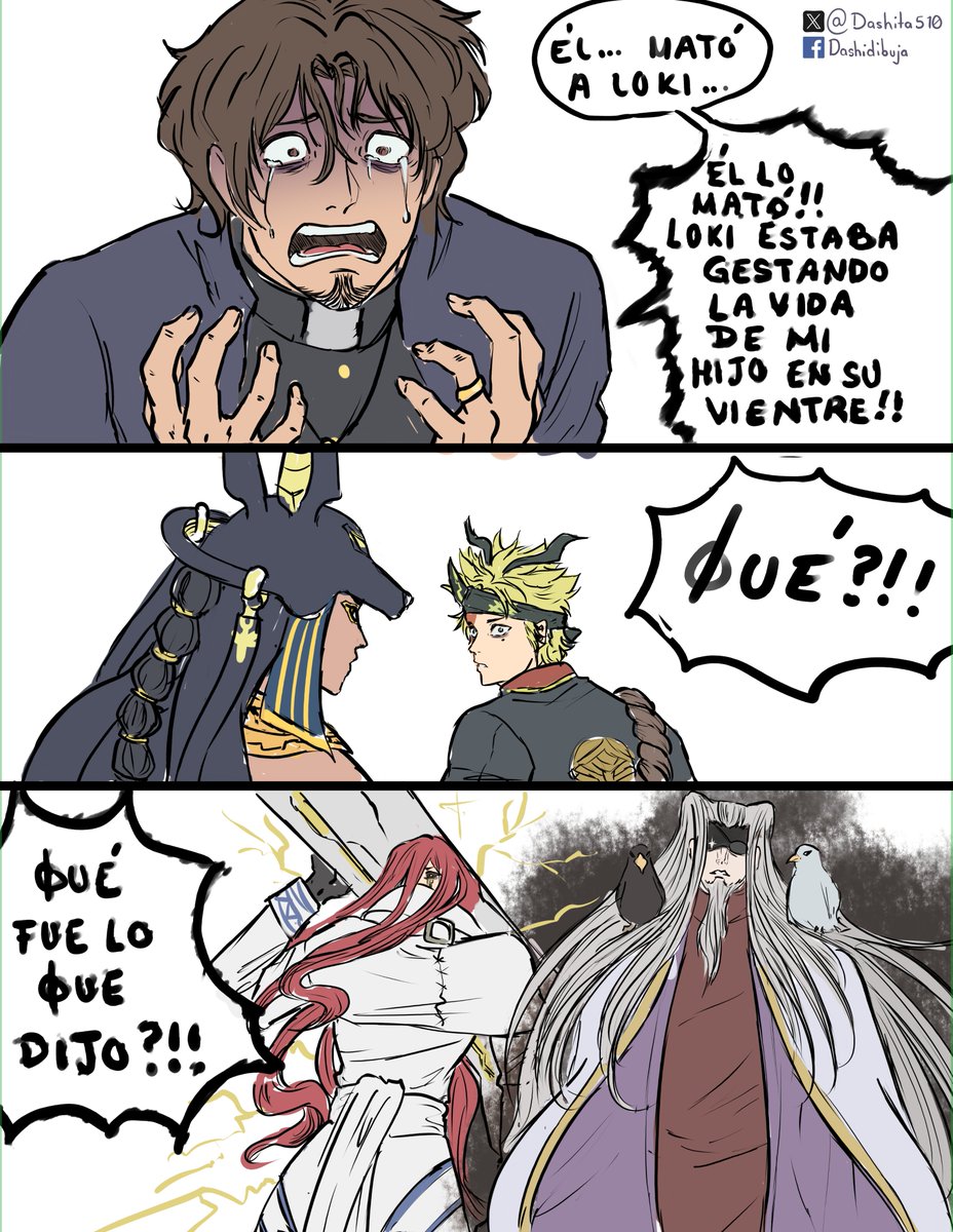 Es que no podía quedarme sin dibujar esto. 
Así que... aquí continúa la telenovela. ♥
#RaspuLoki #KintoAnuSimo