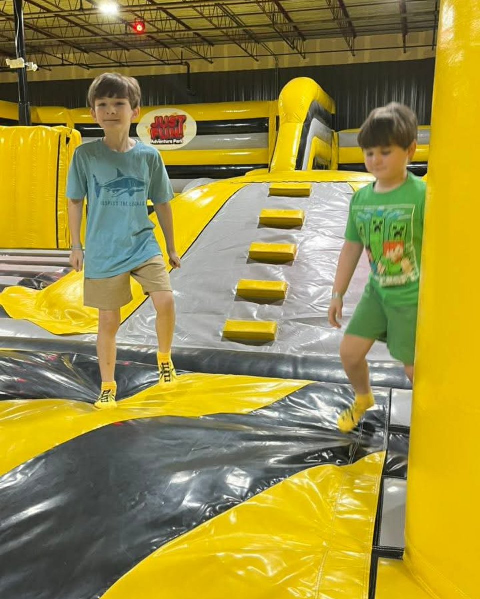 garryhamm1's tweet image. Grandsons Kaiden and Kolton at their cousins birthday party today at a new jump park in the area! ❤️❤️❤️ They had a blast!!