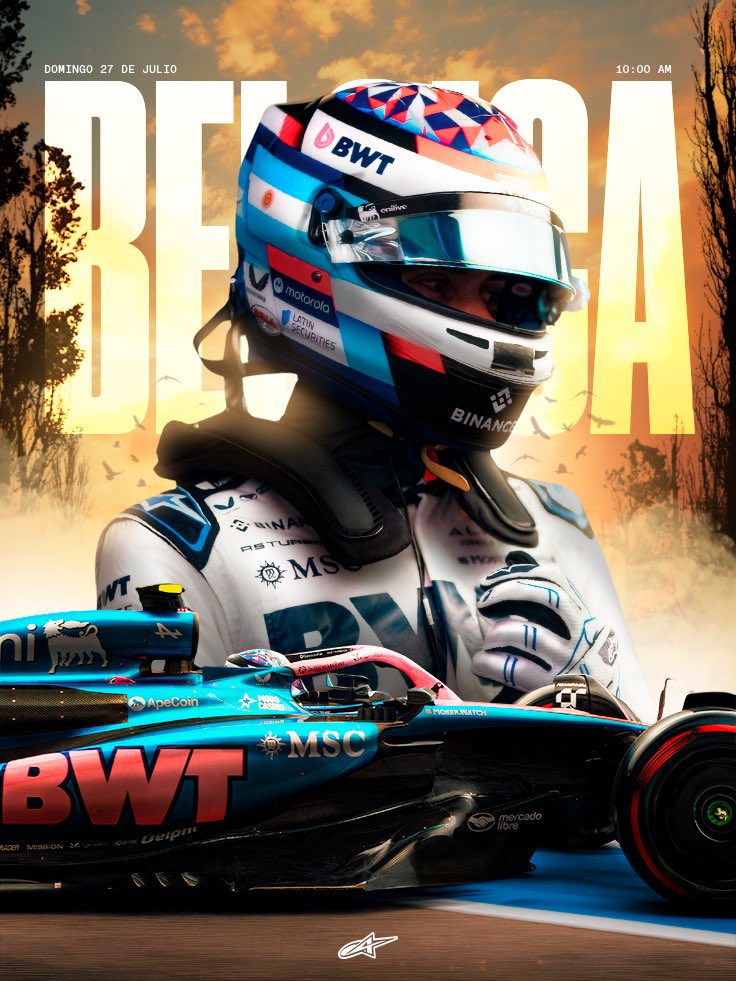 AlpineArg_'s tweet image. RACE DAY. 

HOY SE DA LA REMONTADA.