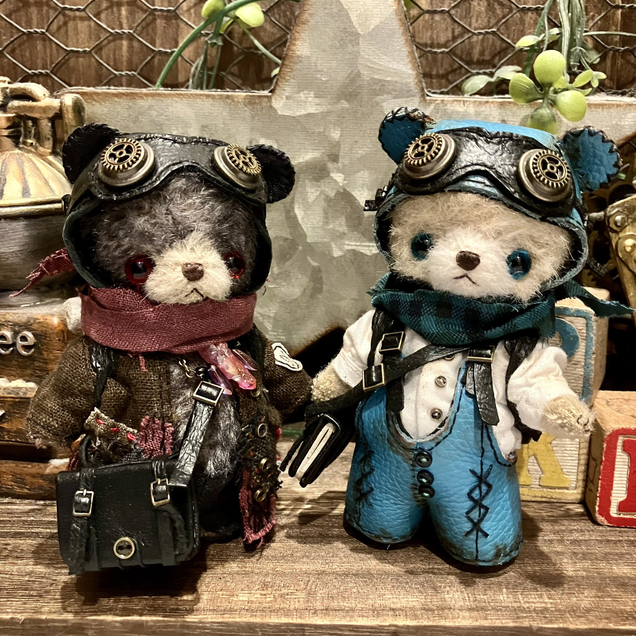 国内作家様　はいじくま　テディベア 国内作家様 シロクマ テディベア ぬいぐるみ 金井二一奈様