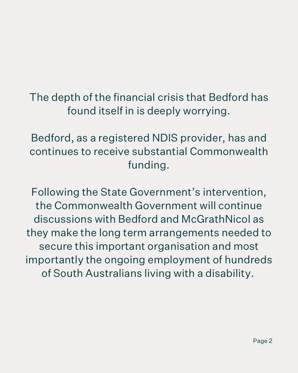Mark_Butler_MP's tweet image. Statement on the State Government support for Bedford.