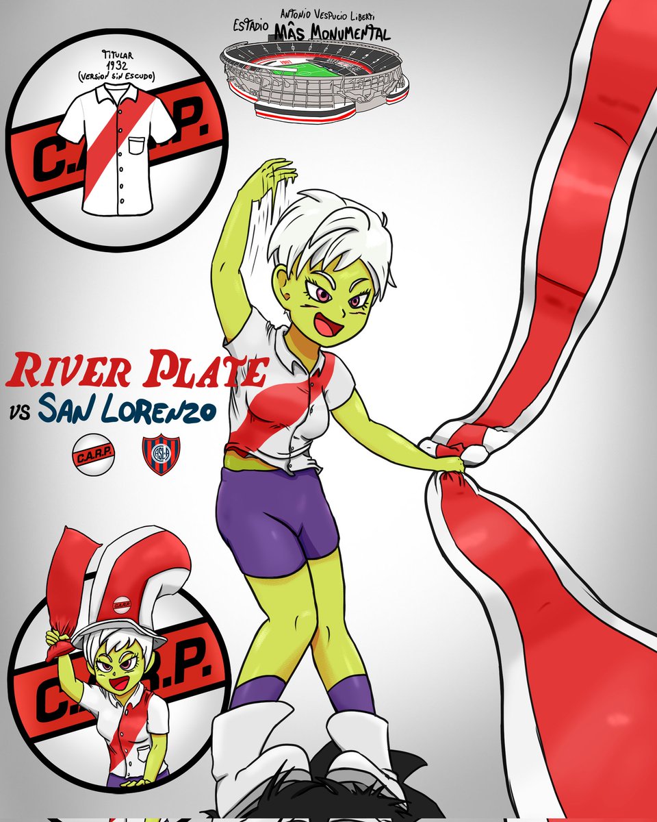 Targelius_carp's tweet image. ¡HOY JUEGA RIVER! 🤍♥️🤍
Cheelai con la camiseta de 1932 alentando al equipo millonario sobre la cabeza de Broly.
Vamos nosotros!!!! 🐔