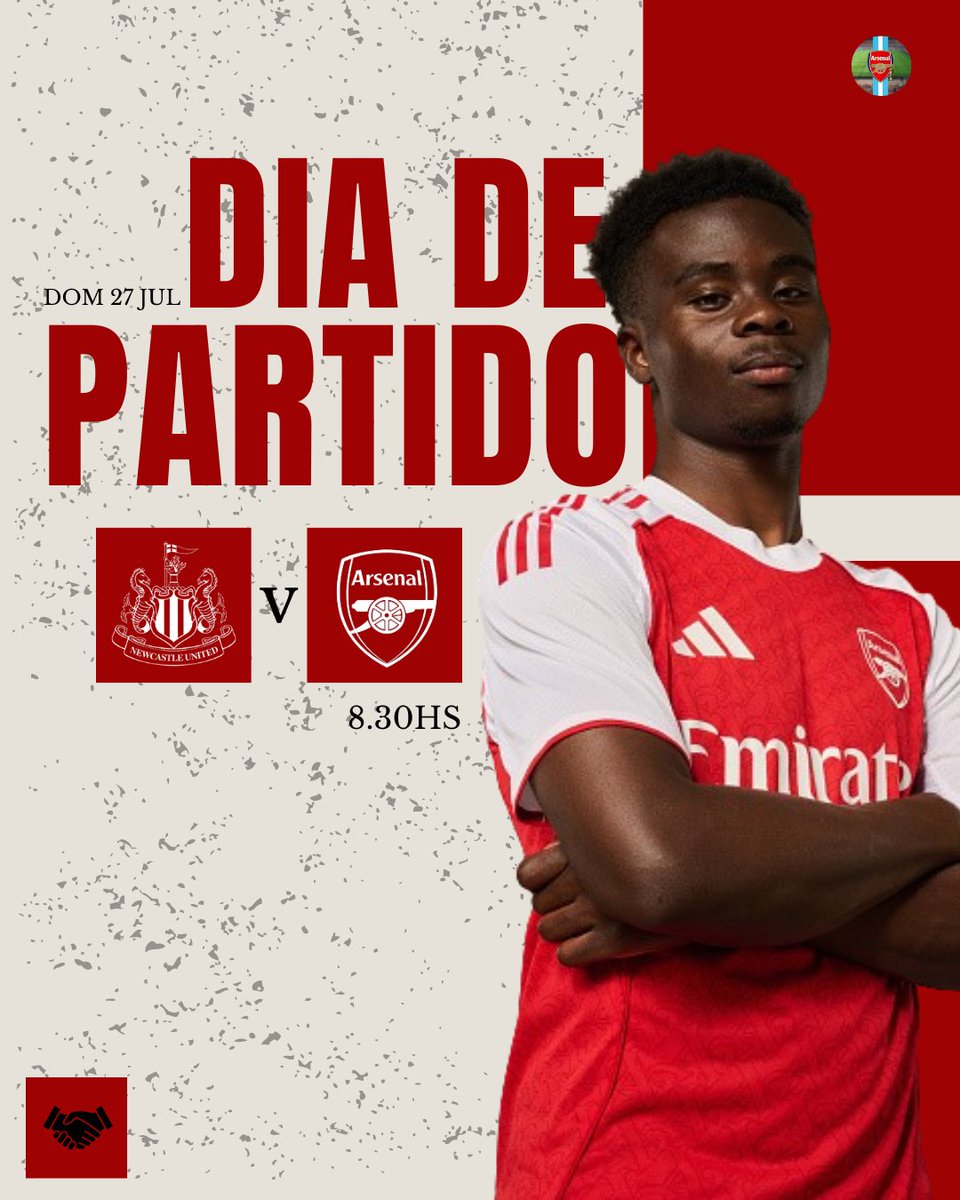 pibegunner's tweet image. ¡HOY JUEGA ARSENAL!

🏆 Pretemporada | Partido 2
🆚 Newcastle United 
🏟️ Singapur National Stadium 
⏰ 8.30hs 🇦🇷 12.30hs 🏴󠁧󠁢󠁥󠁮󠁧󠁿
📺 Disney+ Premium