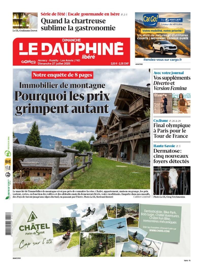 🗞️La Une de votre journal ce dimanche 27 juillet👇