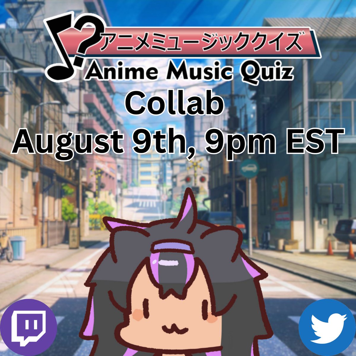 ☀Hey, lets do it again and play "Anime Music Quiz" ☀

Wanna test out your anime music knowledge or just have fun and meet with other anime fans, then your welcome to take part in this collab

⌛Time: August 9th, around 9pm est 🌻