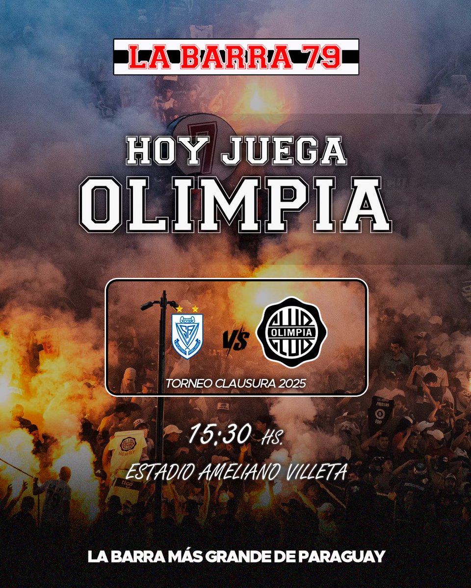 Los domingos en la cancha, de la cabeza con los bombos y los trapos la barra te alienta🎶

HOY JUEGA EL CAMPEÓN DEL MUNDO 🏆

#LaBarra79 #La79
